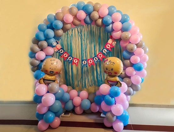 Baby Themed Balloon Ring Decor Set 