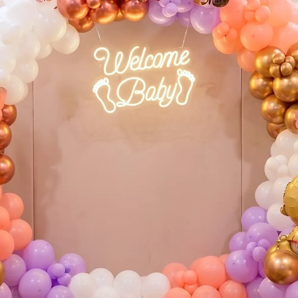 Welcome Baby Balloon Ring Deoration Setup 