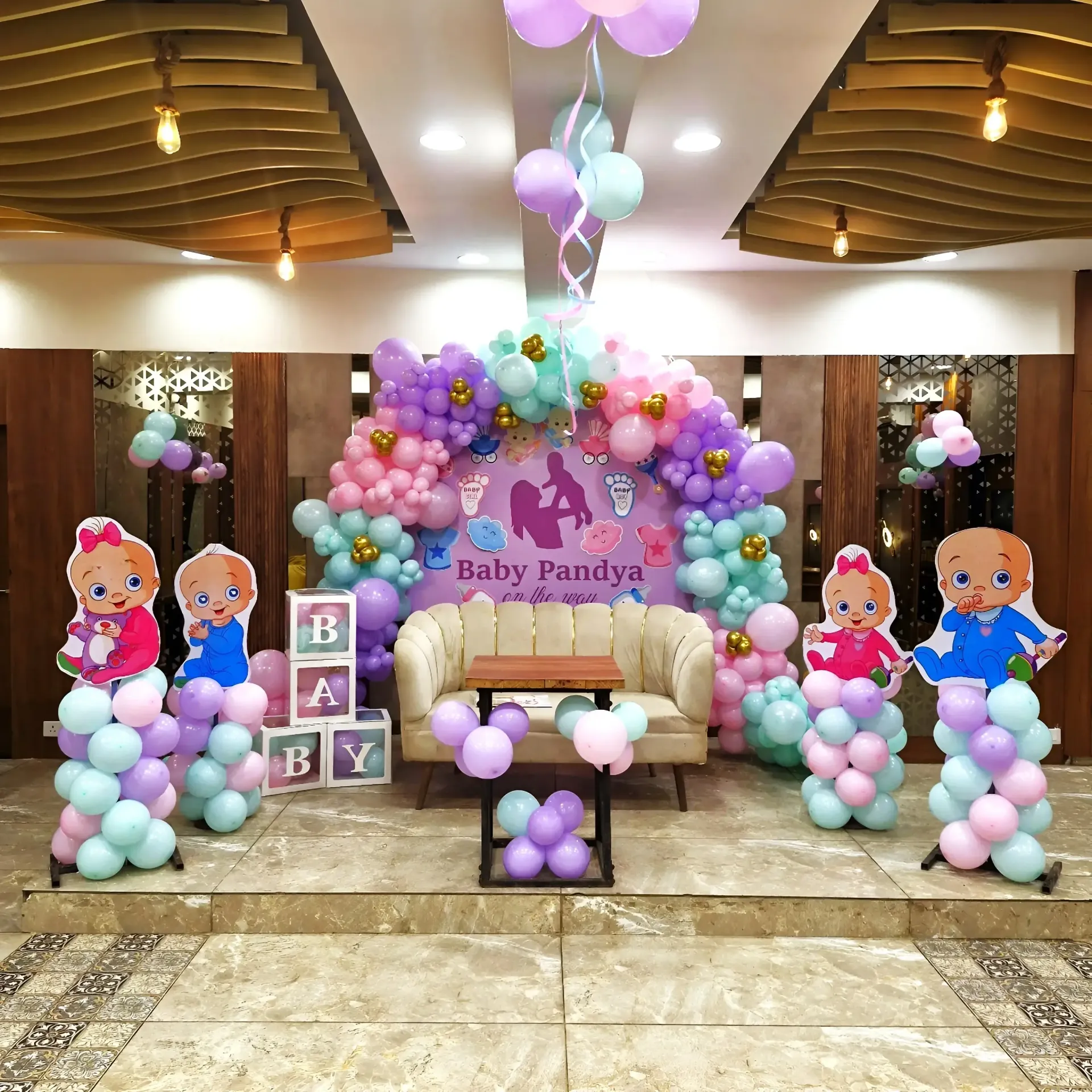 Baby Shower Hall Decoration Setup — view 2 of 2