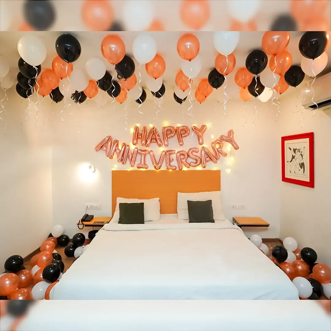 Rose Gold And Black Anniversary Surprise Set 
