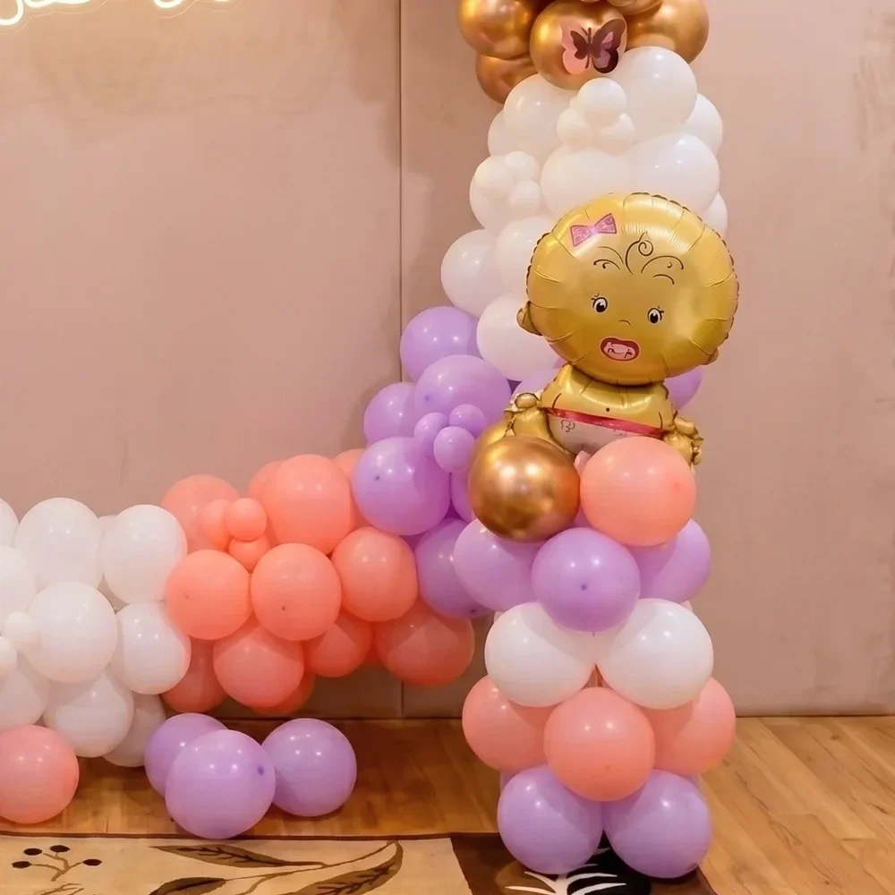 Welcome Baby Balloon Ring Deoration Setup 