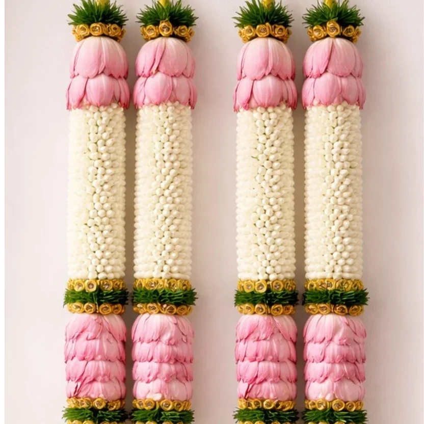 Jasmine & Lotus Flower Wedding Garland Varmala