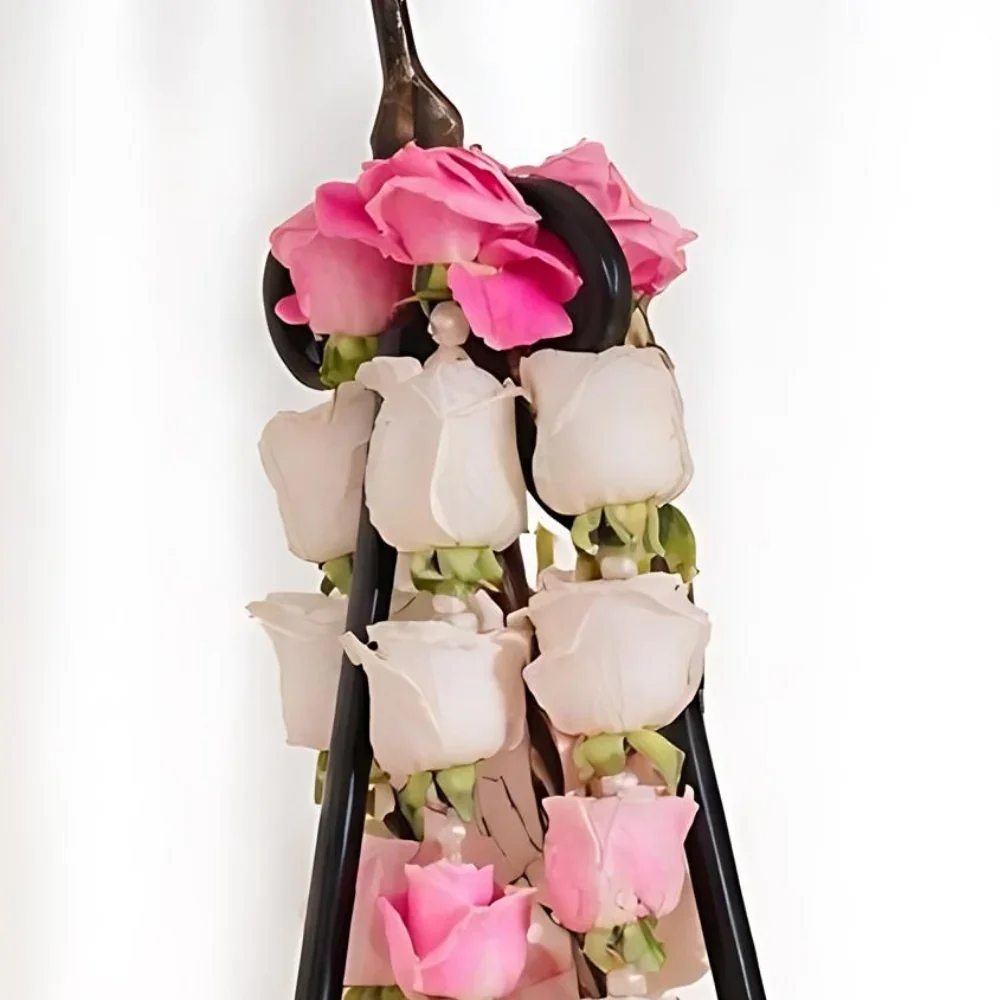White And Pink Rose Wedding Haar Varmala