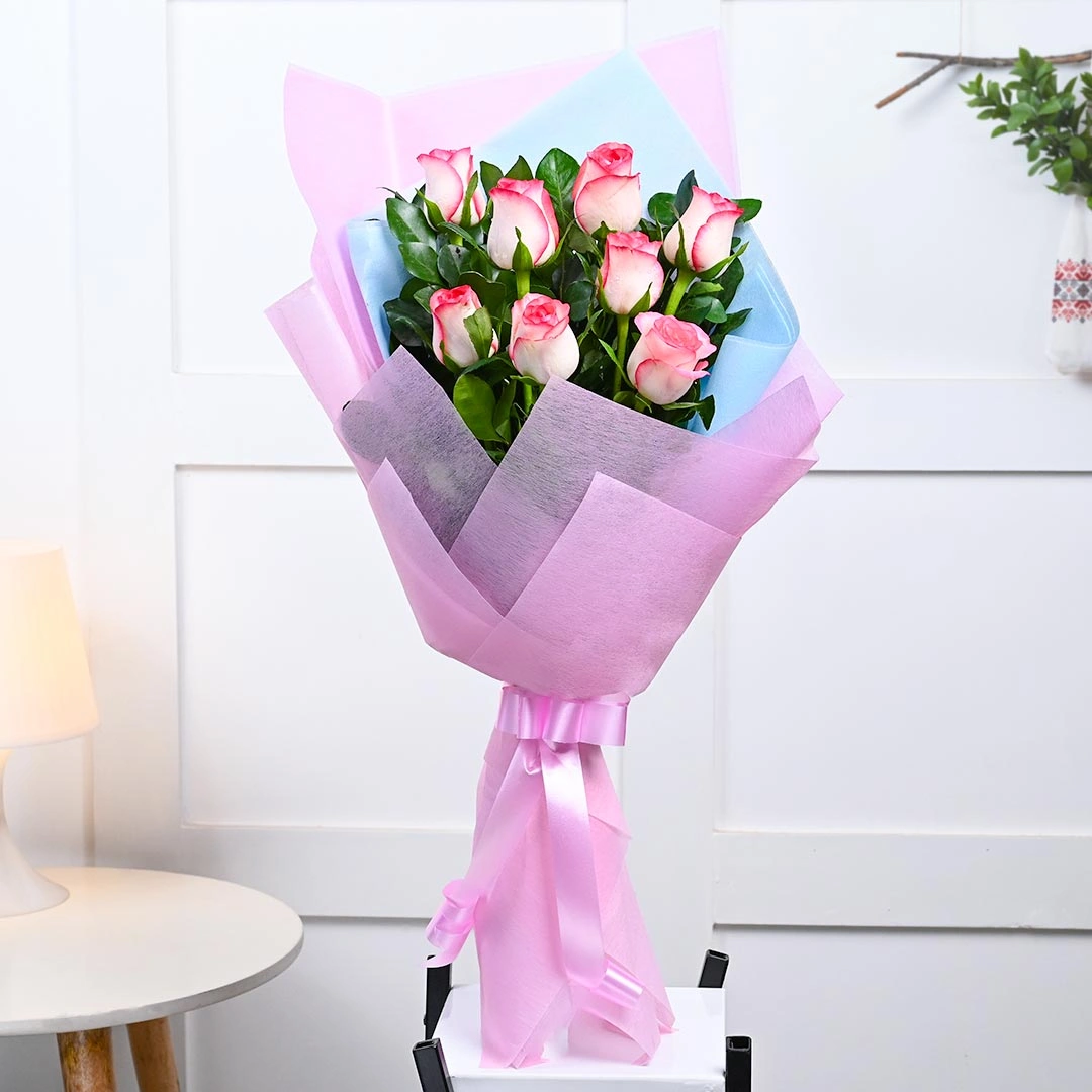 Elegant Pink Rose Affair Bouquet 