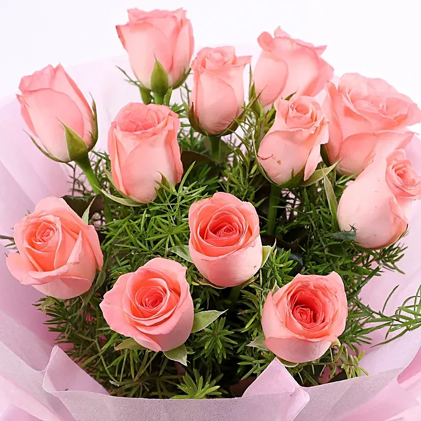 elegance12pinkrosesbouquet4