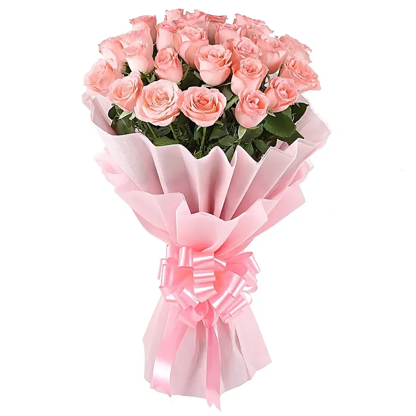 graceful25pinkrosesbouquet2