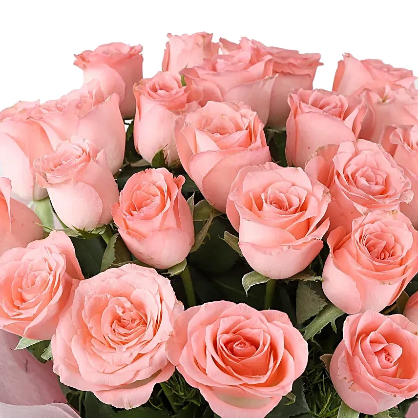 graceful25pinkrosesbouquet3