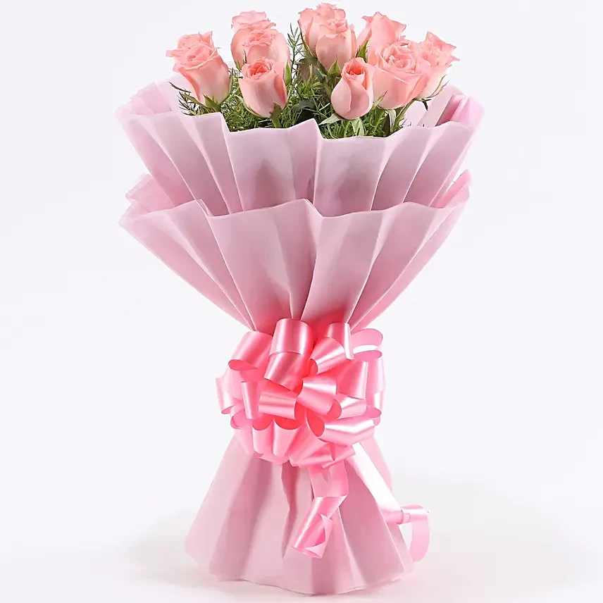 elegance12pinkrosesbouquet3