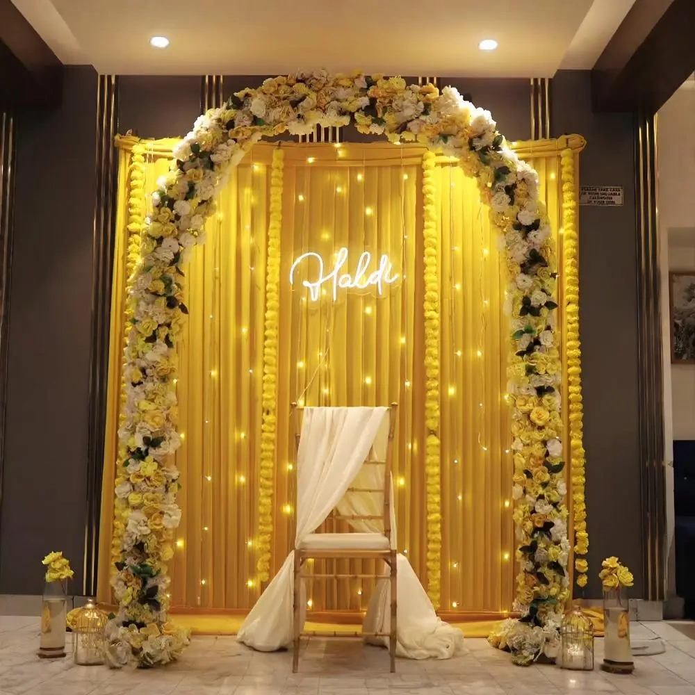 Haldi Ceremony Indoor Shaadi Glow Setup 
